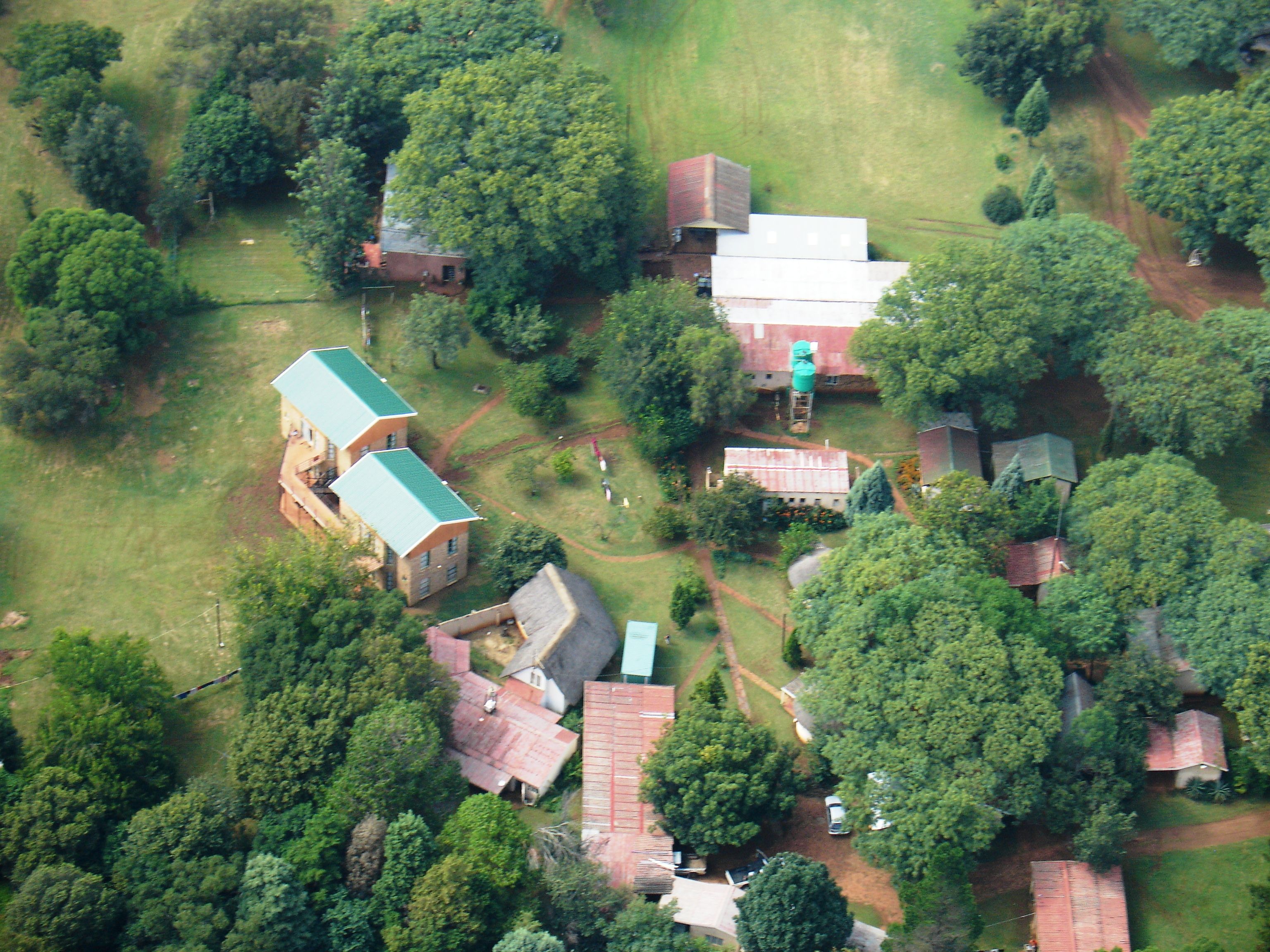 Top down picture of the OM training base in South Africa