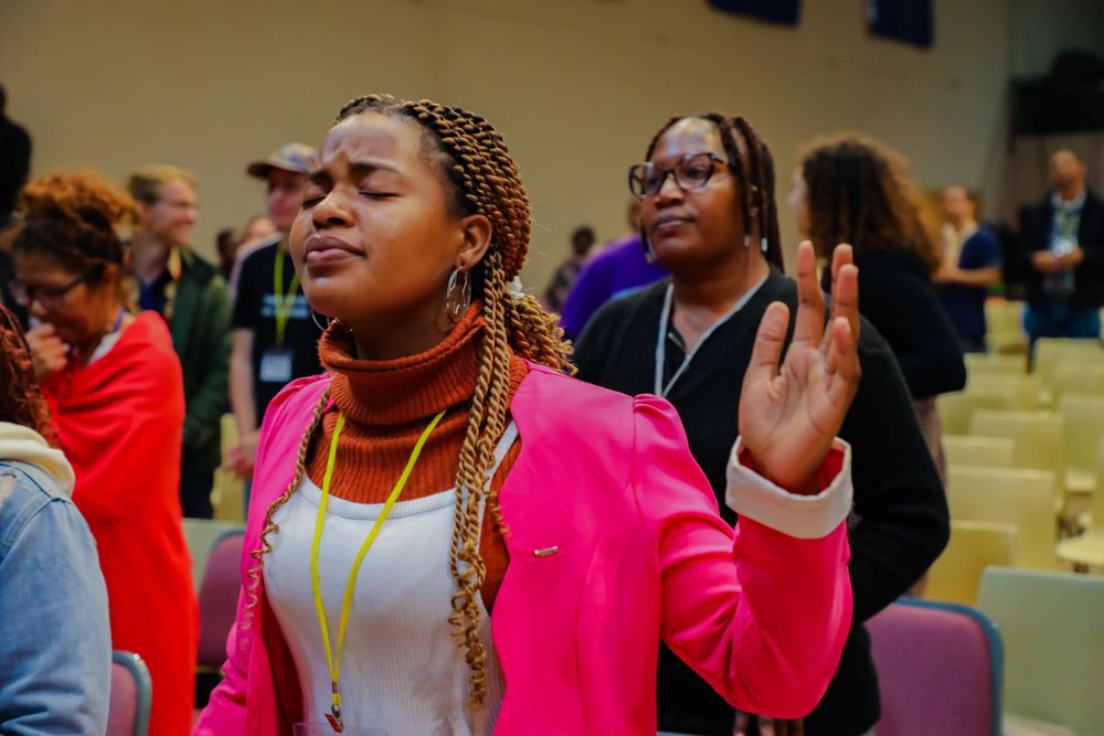 Praise and worship during Love Africa conference in Zambia. Photo by Chris Zuze.
