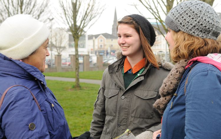 OM Ireland does street evangelism in Athlone.