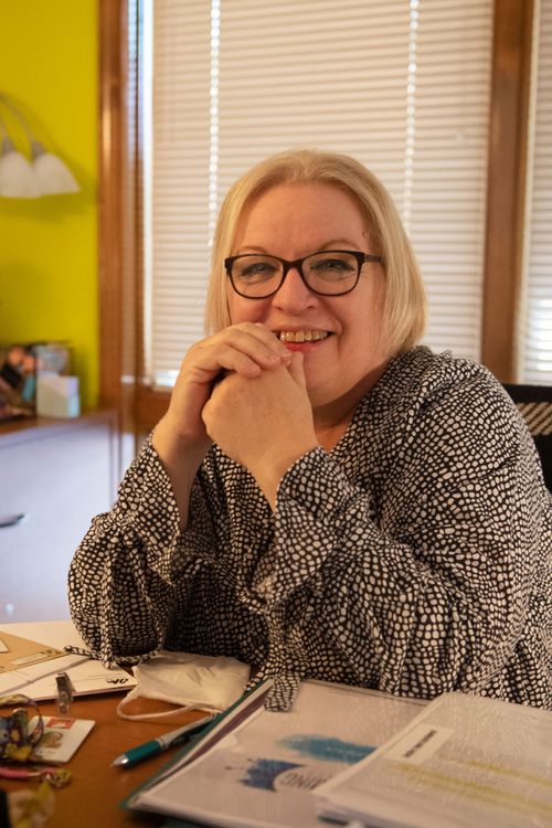 OM USA HR Specialist and Field Personnel officer, Mary Jo Padovani. Photo by Adam Hagy.