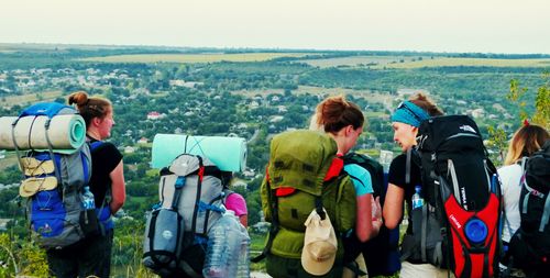 A trekking team on its way, climbing the hills overlooking a Moldovan village. During OM’s ‘Love Moldova’ summer outreaches, teams are trekking, cycling or rafting to some of the least reached places of the country, sharing God’s love as they run children