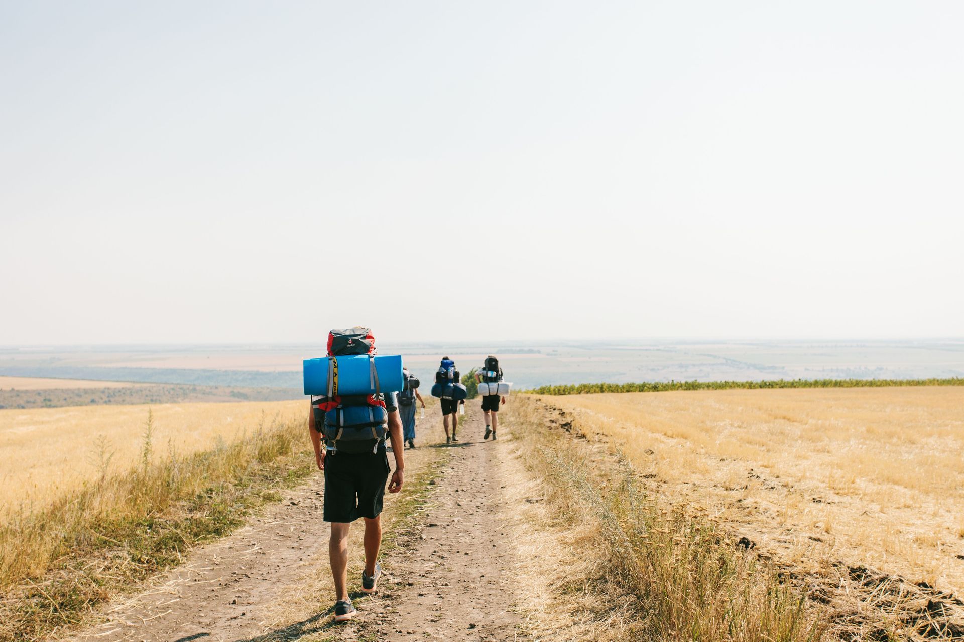 A ‘Love Moldova’ trekking outreach team on its way through the Moldovan countryside. The trekking teams travel from village to village, organising children’s programmes, visiting elderly and poor families and talking to people they meet on the way.