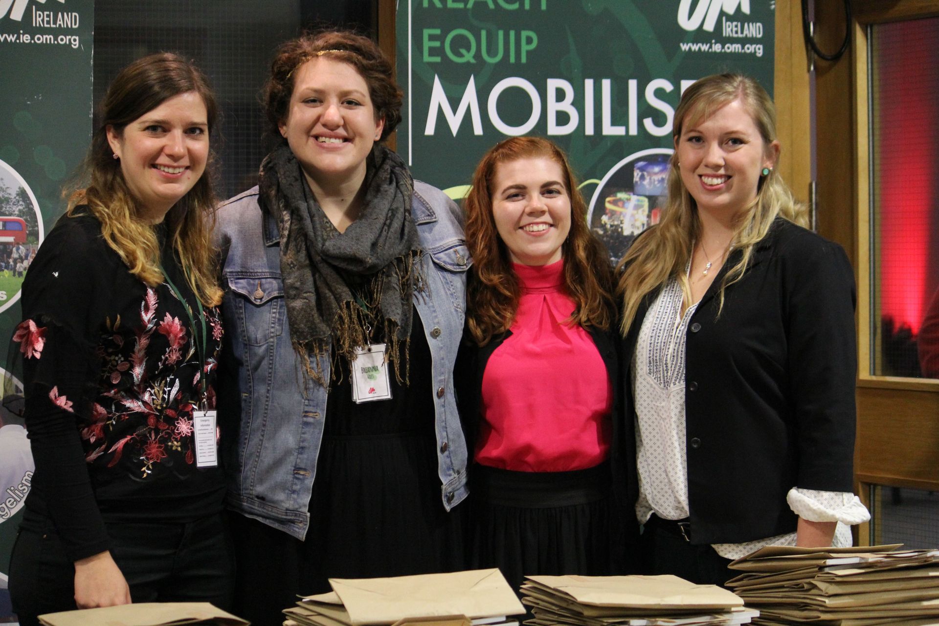 Some of OM Ireland's staff prepared for guests at the evening event of our 6015 anniversary.