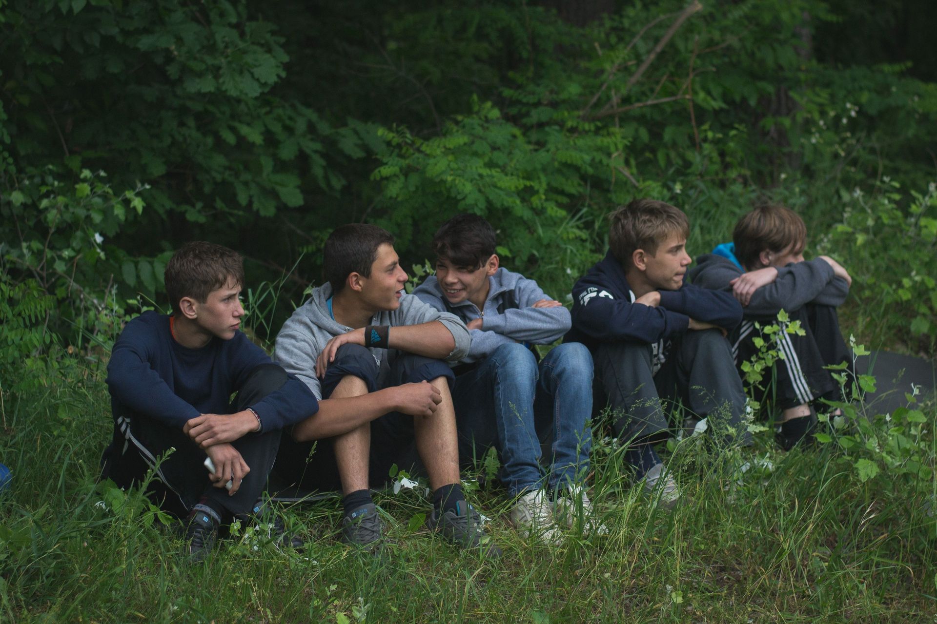 Playtime with orphans in Ukraine