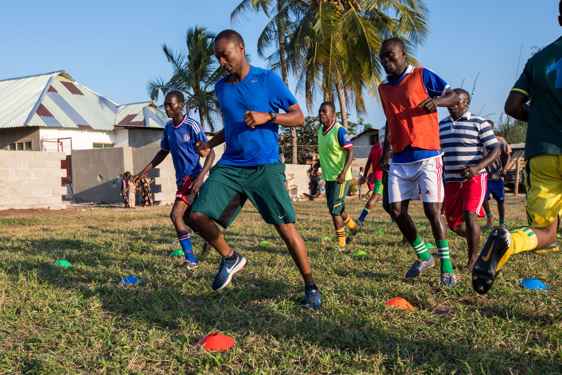 Sports Ministry in a village in Tanzania.
