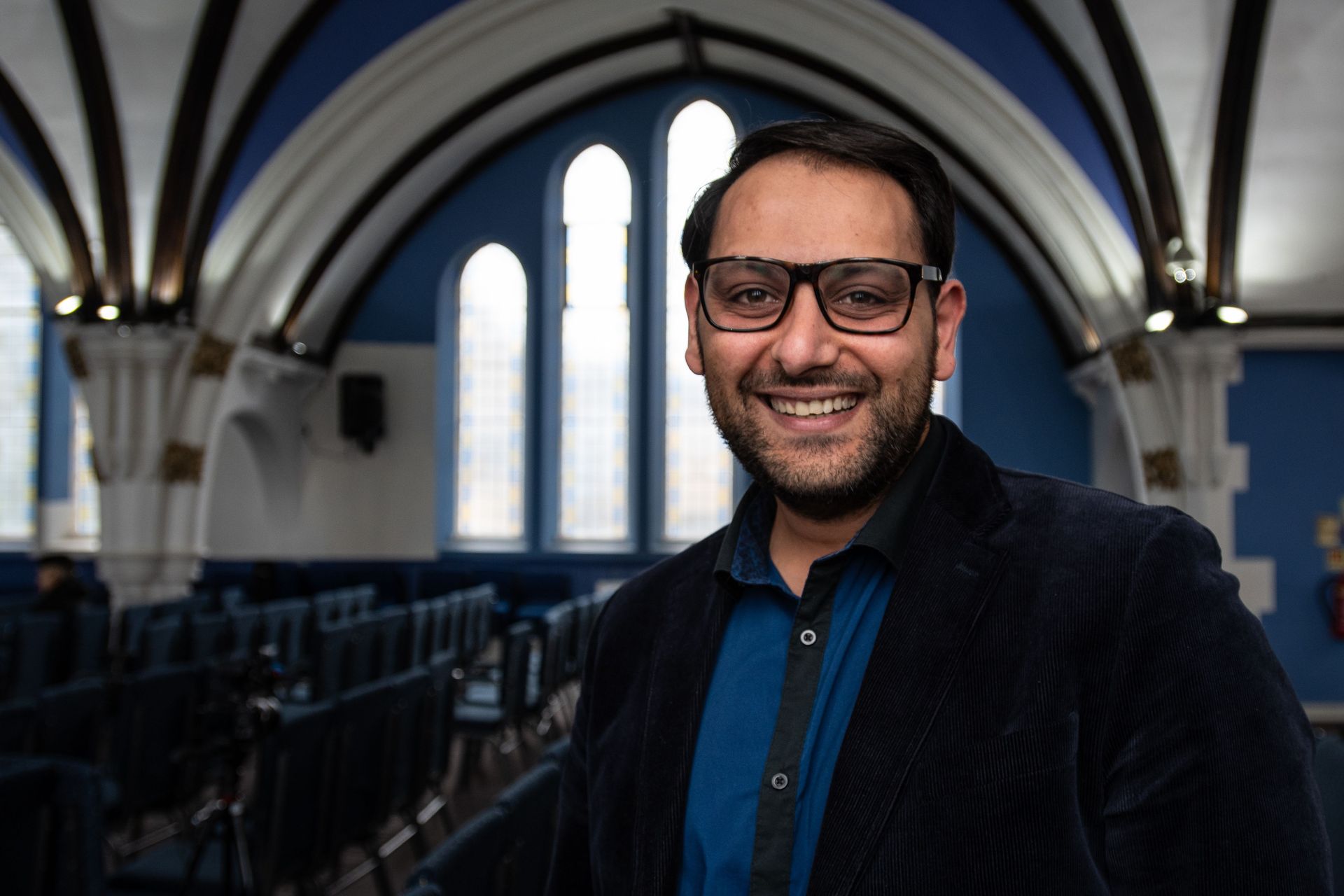 OM worker Deniz Muletarov partners with a Turkish church plant in the UK, encouraging believers through preaching and worship in addition to daily ministry.  Photo by Garrett N.