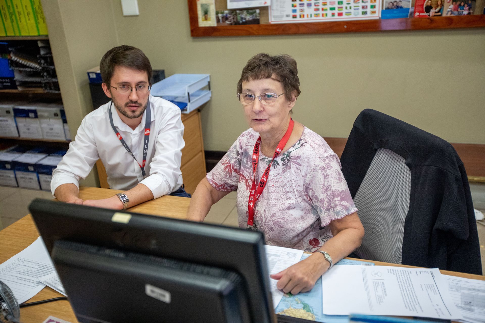 Jane, from the USA, working in the finance department at the OM office in South Africa. Photo by RJ Rempel.