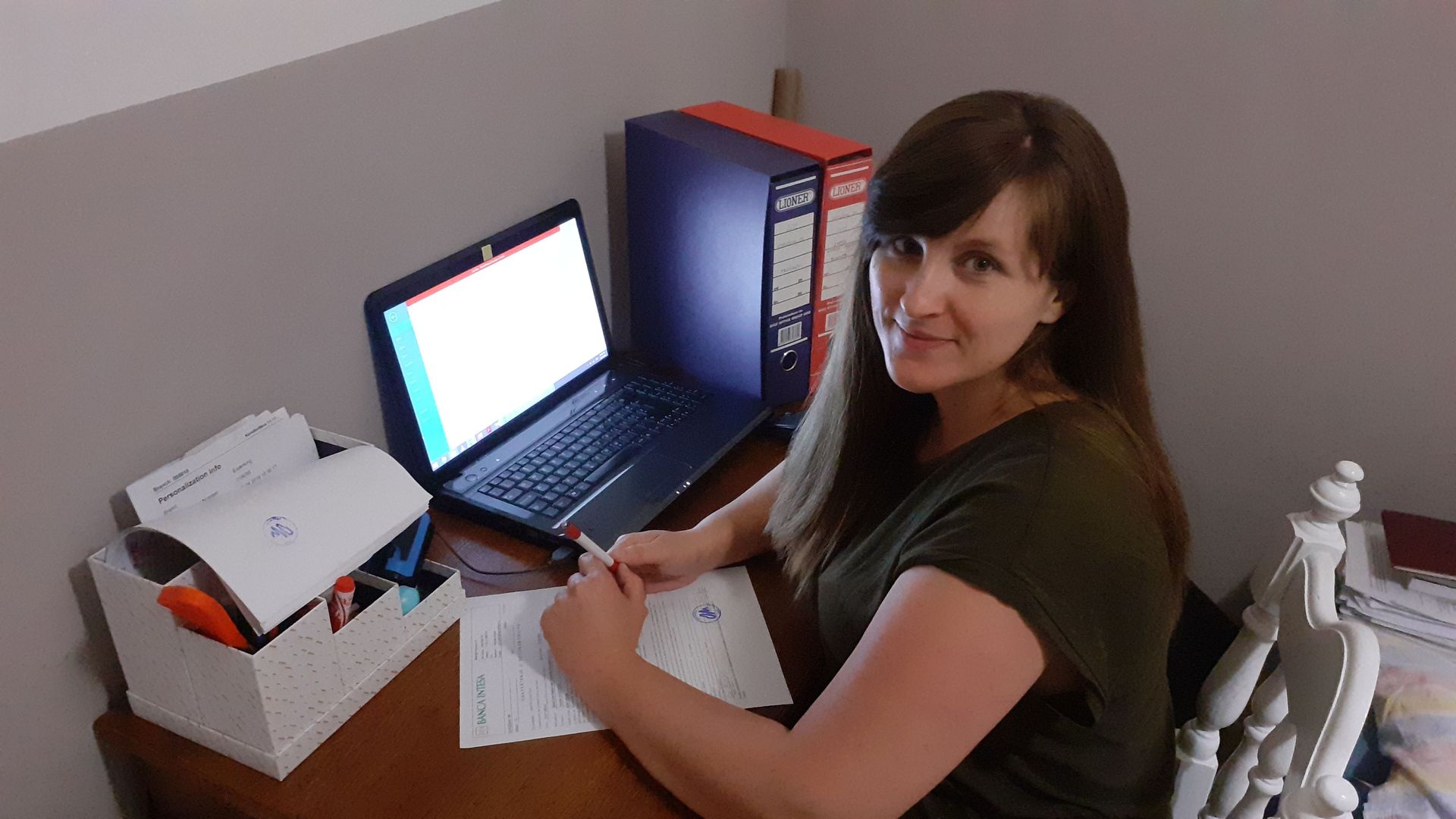 Lidia does admin work for OM Serbia.