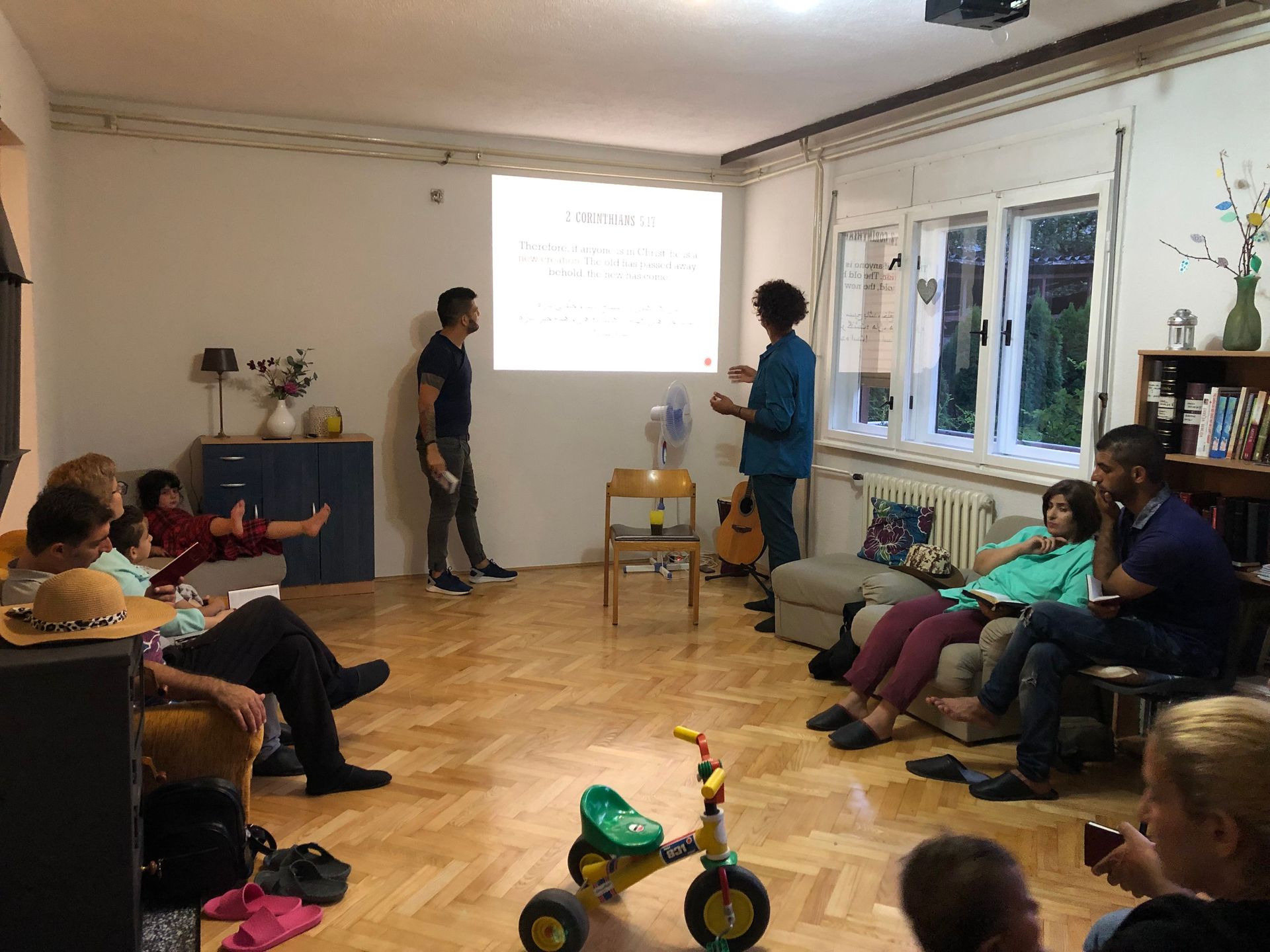 Sharing Christ’s love with refugees at Open House in Bihać, Bosnia and Herzegovina.