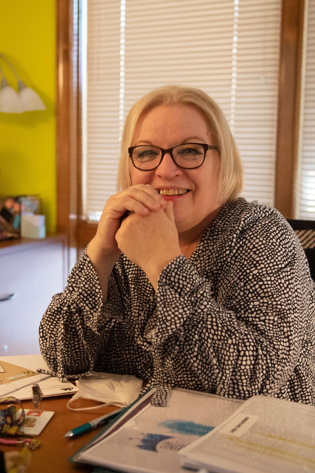 OM USA HR Specialist and Field Personnel officer, Mary Jo Padovani. Photo by Adam Hagy.