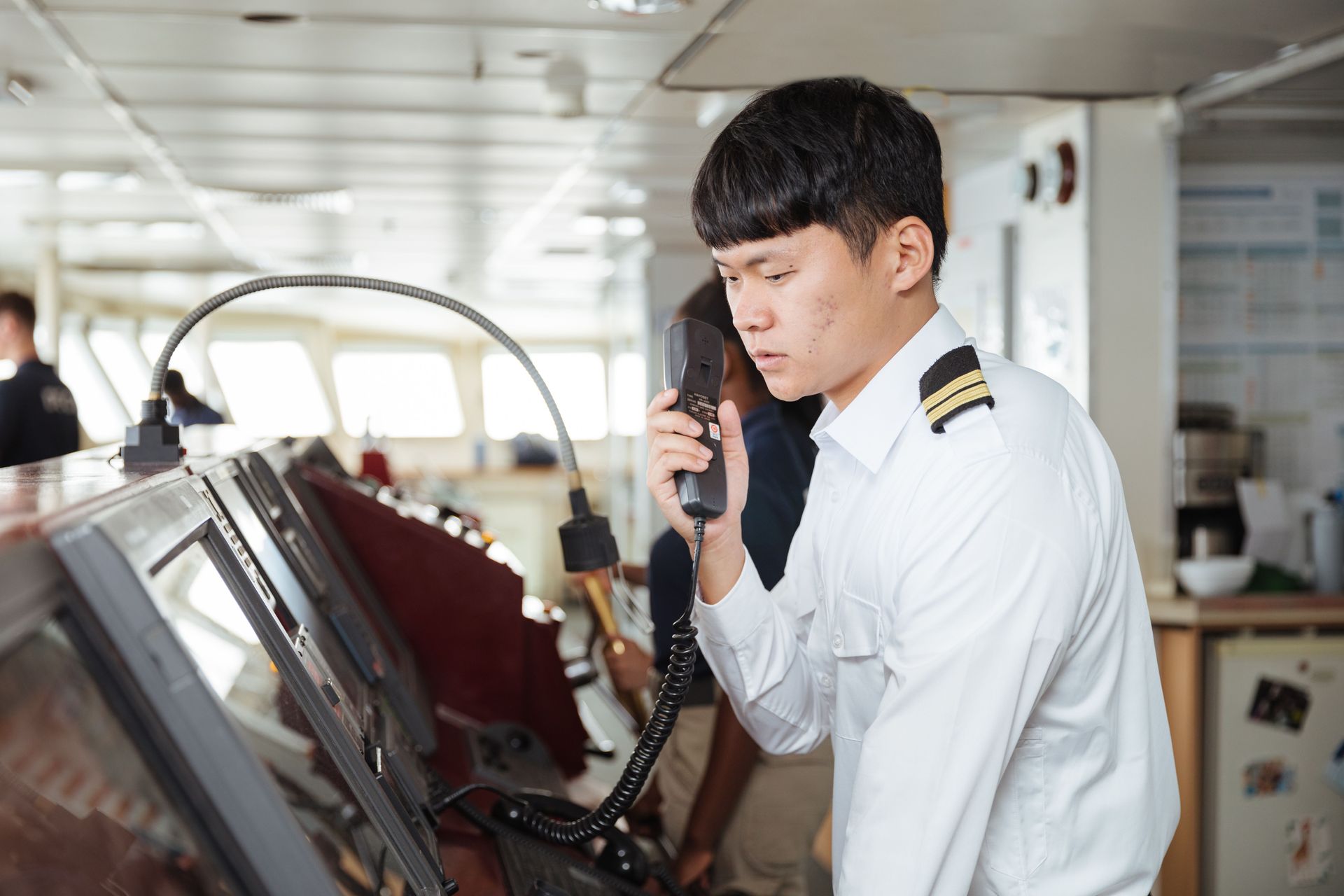 At Sea :: HanByeol Lee (South Korea) serves as second mate on board Logos Hope.