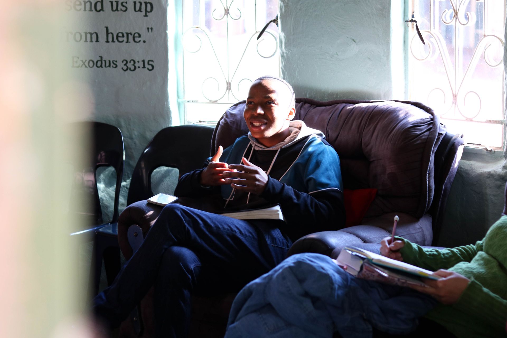 At REACH in South Africa lectures are a big part of the program. Different teachers and trainers pass on what they have learned about God and the bible and during their own time on the missions field.