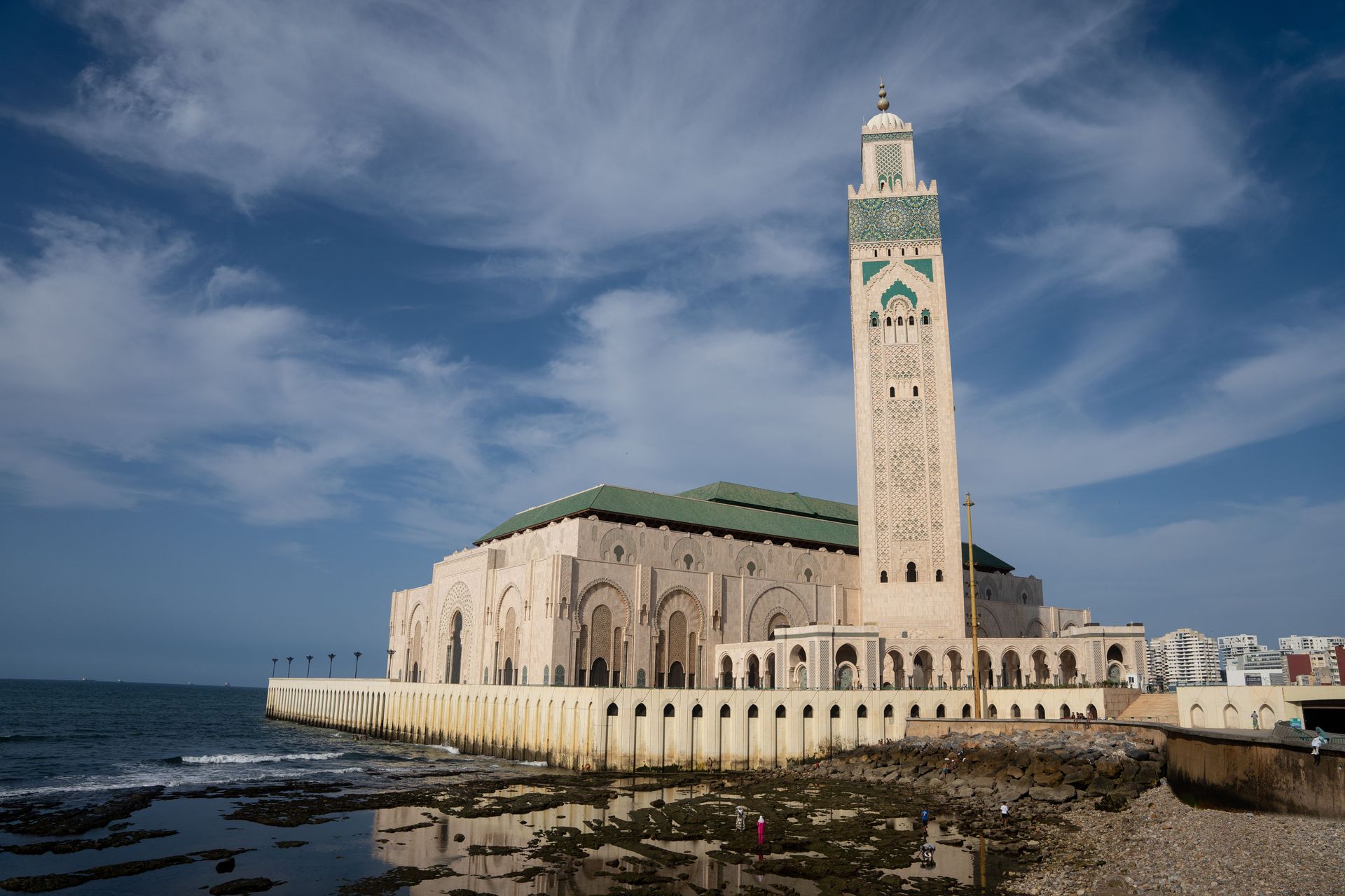 The Hassan II Mosque in Casablanca, Morocco, is the largest mosque in Africa. Photo by RJ Rempel.