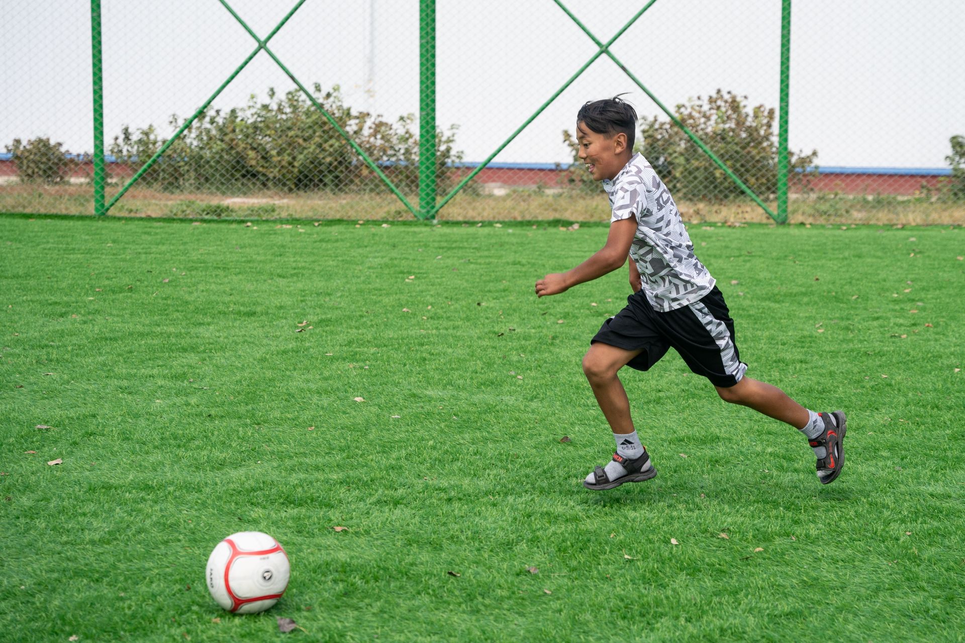 Sports are a great way to connect with children. Photo by RJ Rempel.